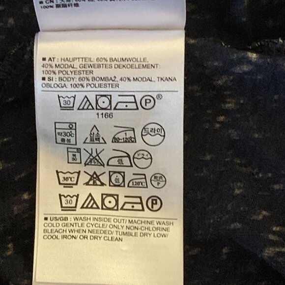 Banana Republic Racerback Tank Top Women XS Multicolor Print Zipper Black #181B - Picture 10 of 10